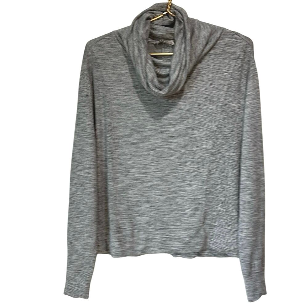 Athleta Lightweight Pullover Loose fitting Modal Top Heather Gray Women'…